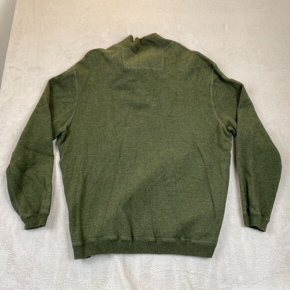 Buckhorn River Men's Sweater XXL 1/4 Zip Pullover Knit Cozy Casual Green - Picture 9 of 9